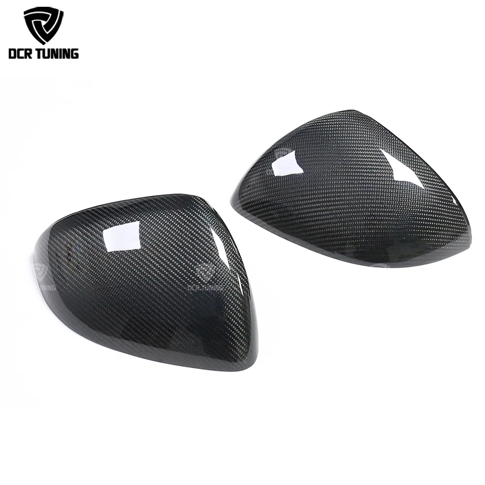 2021+ 2024 Real Carbon Fiber Mirror Caps For Mercedes W206 W214 W223 For Benz New C Class E300 S450 GLC AMG C260 Replacement