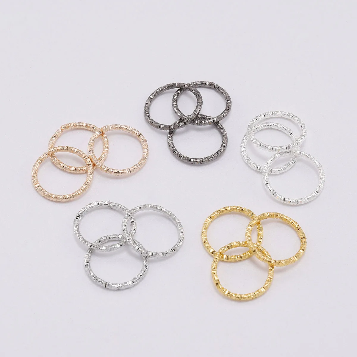50-100 teile/los 8-20mm Runde Jump Ringe Verdreht Öffnen Split Ringe Jump Ringe Stecker Für DIY schmuck Zeug Ergebnisse Liefert – Detail 7