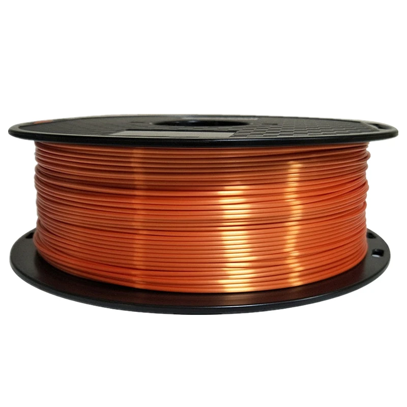 

Orange Silk PLA 3D Printer Filament 1.75mm 250g/500g/1Kg Filaments Silky Shine 3D Pen Printing Material Shiny Metallic Like Feel