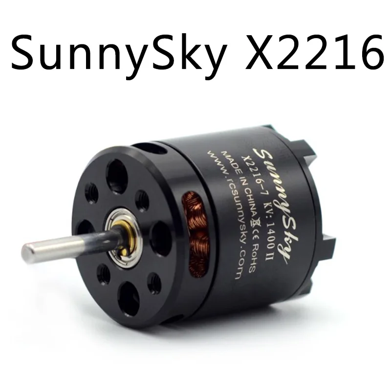 1/2/4 pcs SunnySky X2216 2216 880KV 1100KV 1250KV 1400KV  2400KV II Outrunner Brushless Motor For RC Models 3D airplane