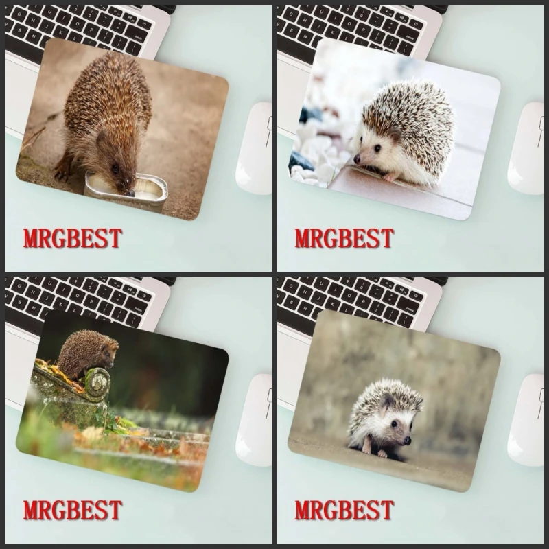 MRGBEST Mouse Pad 22X18cm Mouspad Animal Hedgehog Desk Protector Non-Locking Mouse Mats Laptop Desk Office Gaming Table Mat