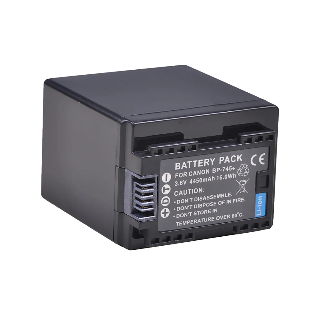 4450mAh BP-745 BP745 Battery for Canon BP 745, BP-709, BP-718, BP709, BP718, BP-727, HF406, R3, VIXIA, HF, M50, HFM50, M500