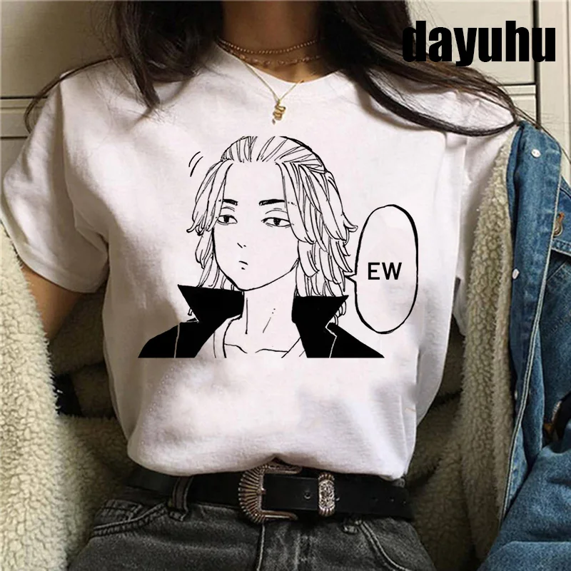 Japanese Anime Tokyo Revengers T Shirt Men Kawaii Harajuku Summer Tops Tokyo Revengers Graphic Tees Cartoon Unisex T-shirt Male