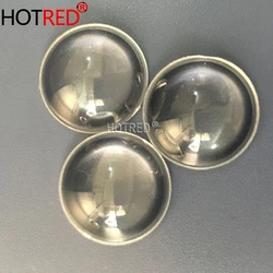 100pcs/lot LED Lens 23mm 60 Degree semi-circle Plano-convex Optical Grade PMMA Lenses For Lens Reflector Transparent surface