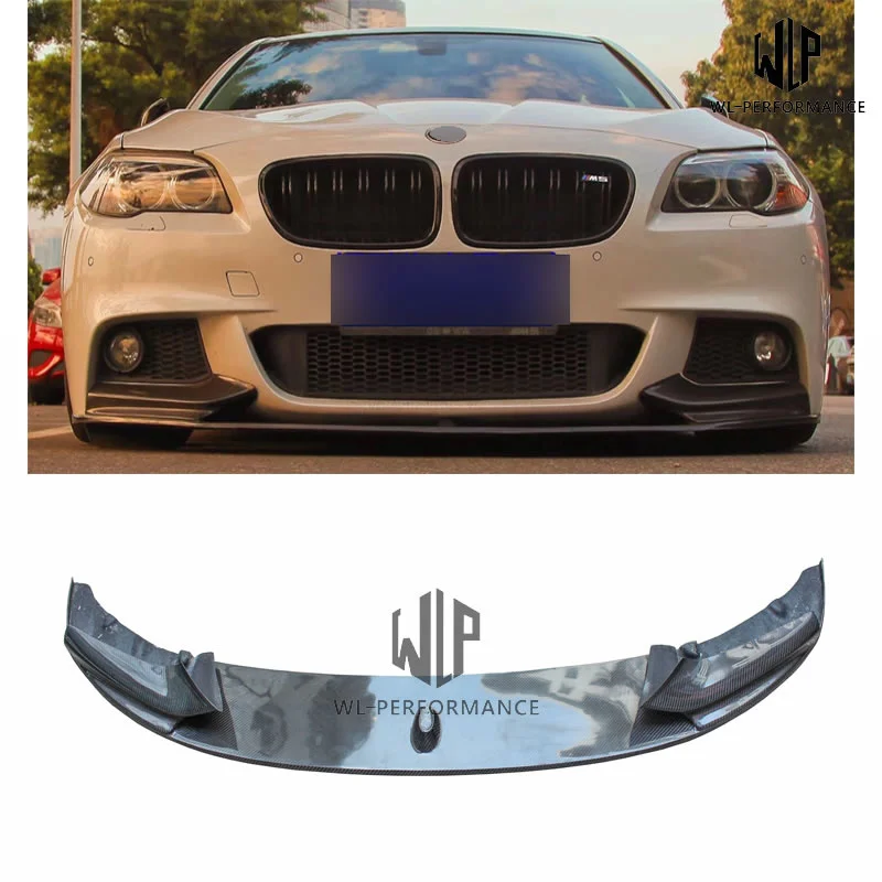 F10 Mt High Quality Carbon Fiber Front Lip Splitter Car Styling for Bmw 5 Series F10 M-tech 520i 525i 530i 535i 2011-2017