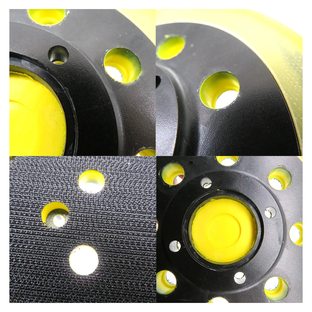 Platorello abrasivo a 8 fori da 5 pollici piastra di supporto a strappo per strumenti Sandin RYOBI RSE 1250 levigatrice orbitale casuale smerigliatrice utensili abrasivi