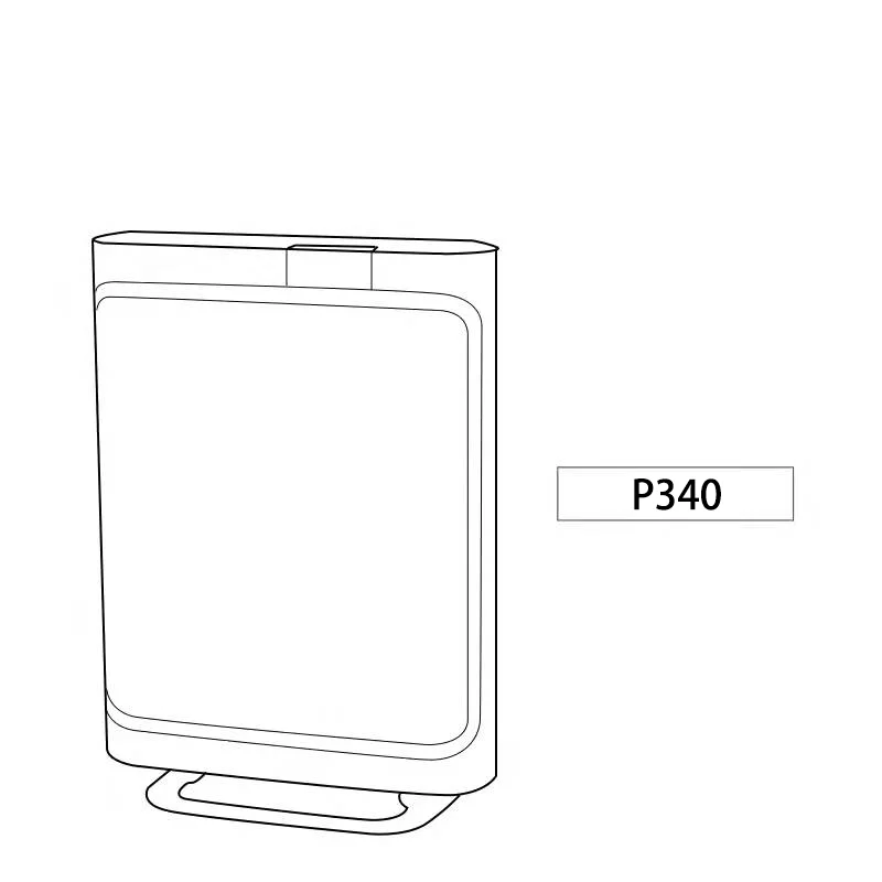 Filtro multifuncional A341 HEPA + de carbón activado, piezas de purificador de aire de 397x217x38mm para Boneco P340