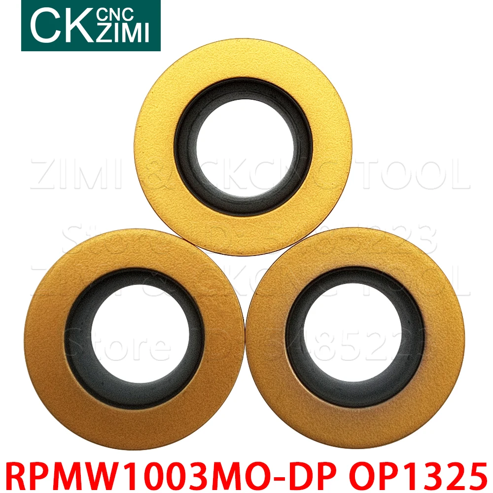 10P RPMW1003MO-DP OP1325 RPMW 1003MO DP كربيد إدراج طحن إدراج أدوات أدوات مخرطة معدنية باستخدام الحاسب الآلي قاطعة المطحنة إدراج