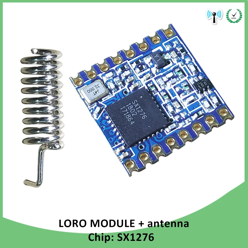 Imagem -02 - Lora Módulo com Antena 915mhz Chip Sx1276 Super Low Power Comunicação de Longa Distância Receiver0and Transmissor Spi Iot Pcs rf