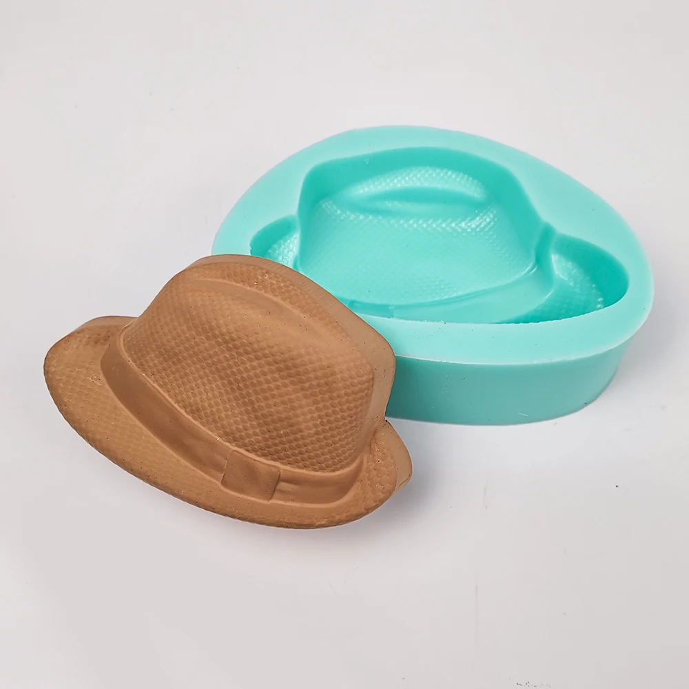 

QT0412 PRZY Cowboy Hat Moulds Soap Molds Mold Silicone Hat Handmade Soap Mold Clay Resin Moulds