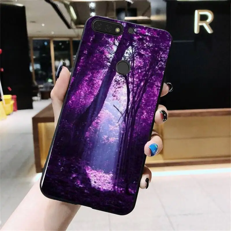 infinity on Purple Phone Case For Huawei Honor 5A 7A 7C 8A 8C 8X 9X 9XPro 9Lite 10 10i 10lite play 20 20lite