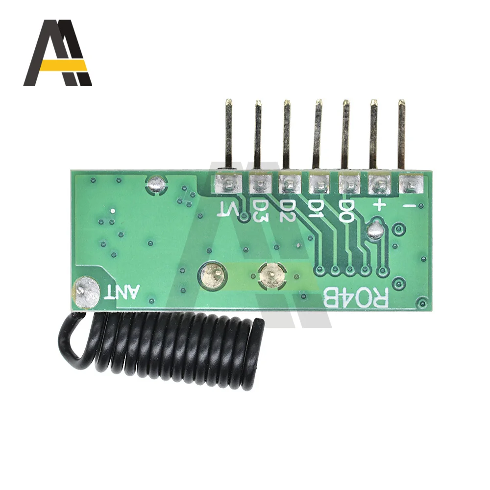 433MHz/315MHz RX480E-4 bezprzewodowy szeroki zakres napięcia dekodowania odbiornik 4 kanał wyjściowy modułem do 433Mhz 315MHz zdalne sterowanie