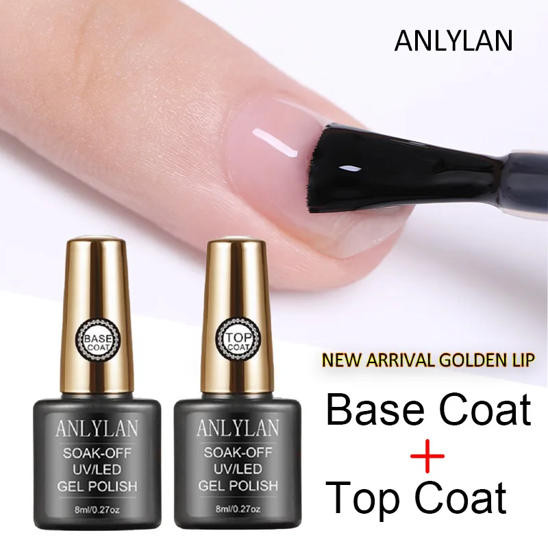 Base And Top Coat Gel Nail Polish UV 15ml Transparent Soak Off Primer Gel Polish Long Lasting Gel Lacquer Nail Art