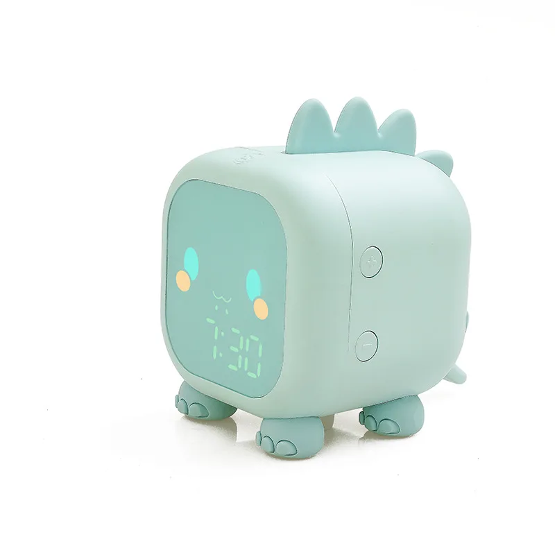 Lampe LED en Silicone originale, alarme intelligente USB, chronométrage vocal, design de dessin animé, pour chambre à coucher, Protection des yeux, veilleuse, offre spéciale