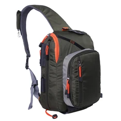 Fly Fishing Sling Pack Fishing Crossbody Sling Tackle Storage Bag Fishing Gear Shoulder Backpack