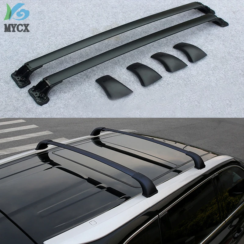 2018 High quality Aluminium baggage luggage roof rack cross bar rail Crossbars for Toyota Highlander Kluger 2014-2019