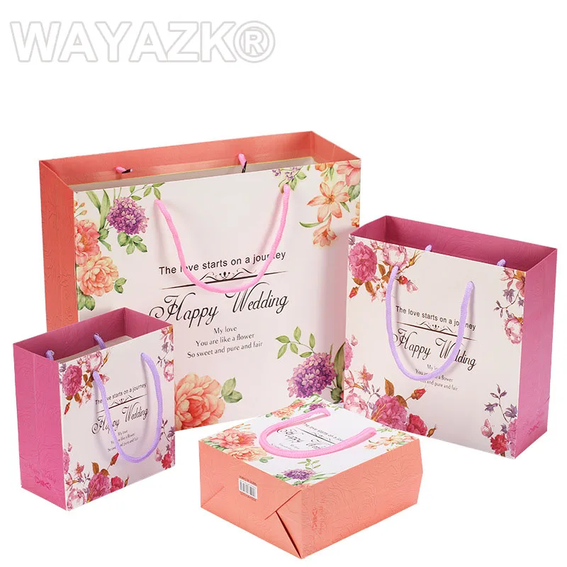 (100PCS/lot) wholesale wedding gift bag paper