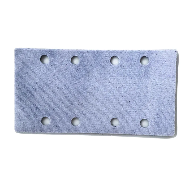 Automotive dry grinder rectangular buffer pad 90 180mm4 plus 4 hole grinder to protect the cushion 8 holes