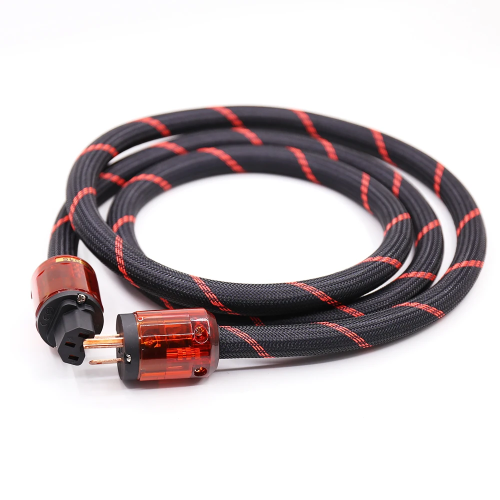 High Quality P101 Pure Copper US Power Cable HIFI US Plug Extension power cable