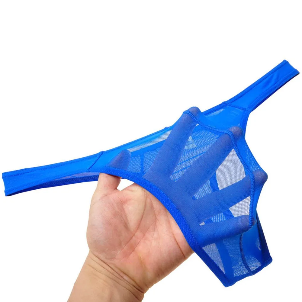 

Мужское ультратонкое нижнее белье с Т-образной спинкой, сексуальное прозрачное Сетчатое/гладкое ледяное шелковое микро-стринги, мужское сексуальное дышащее нижнее белье, стринги с Т-образной спинкой, Bri