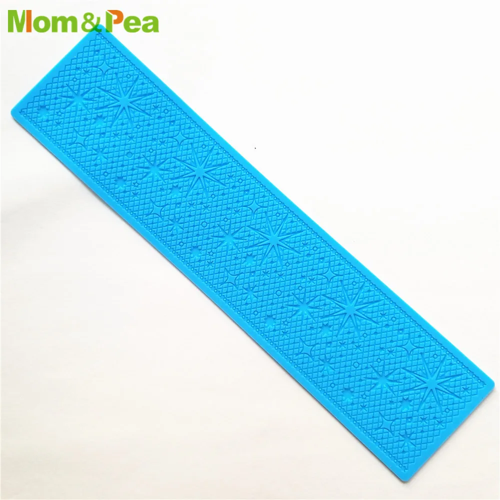 Mom & Pea-Cake 3D Lace Pad Mold, Decoração Do Bolo, Fondant Mold, Food Grade Silicone Mold, GX307-17