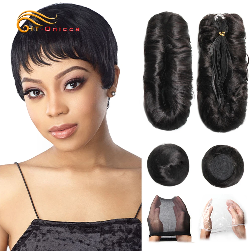 Curly Human Hair Bundles Brazilian Hair Weave Bundles Short Hair Human Hair Bundles For Woman