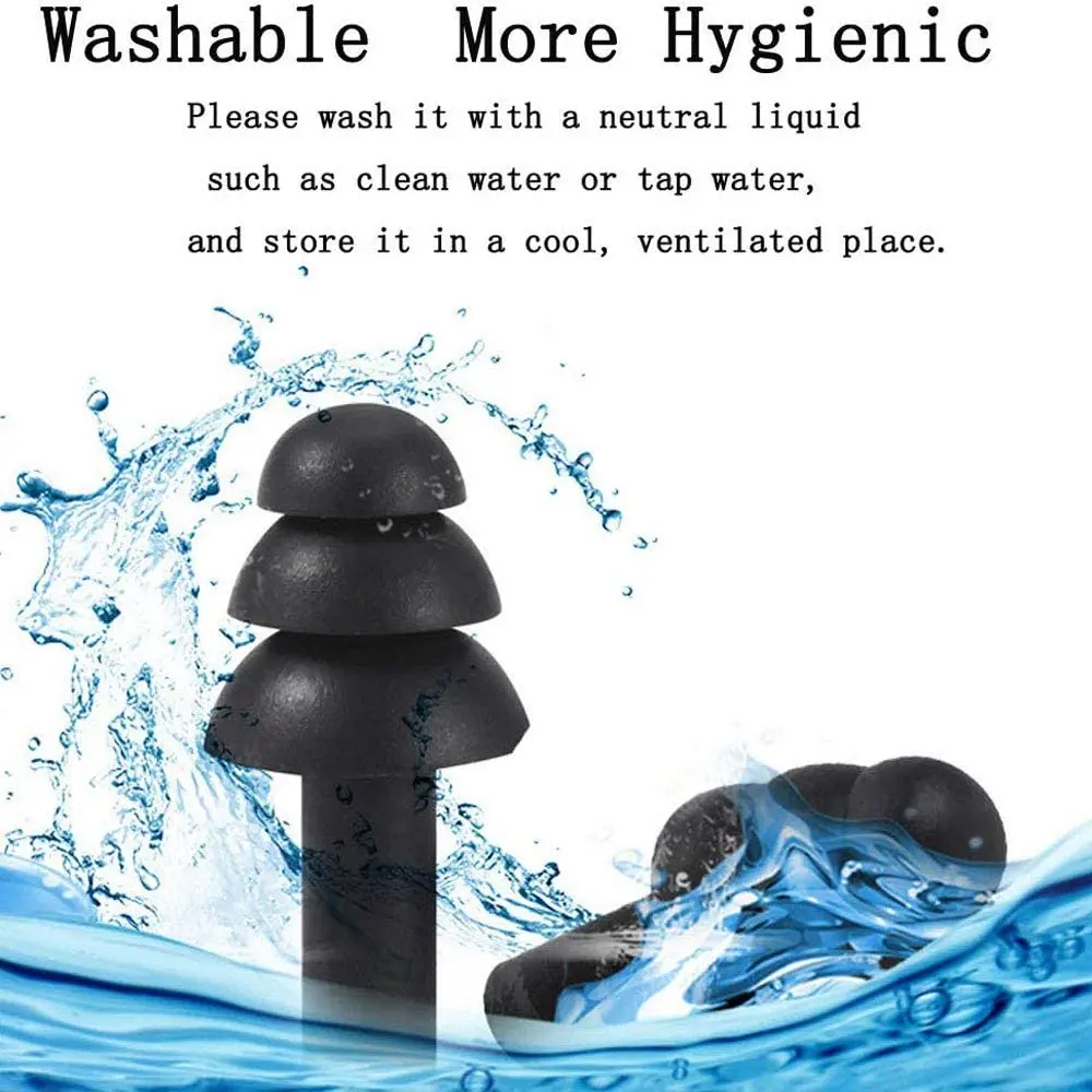 4Pairs Soft Foam Ear Plugs for Sleeping Noise Cancelling  Anti Noise Snoring Sleeping Plugs use for sleep image 6