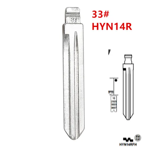 10 шт. HYN14R Flip Blank Ключ Лезвие 33 #   HYN14RFH для Hyundai Accent HYN14RFH Key Blade для пультов KD keydiy xhorse VVDI