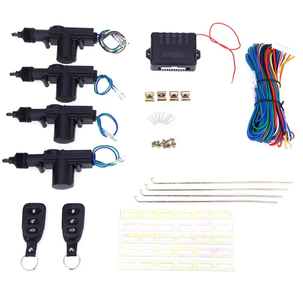 Universal DC 12V Car Remote Control Central Door Locking System Kits  Vehicles Anti-theft Alarm Keyless Entry System