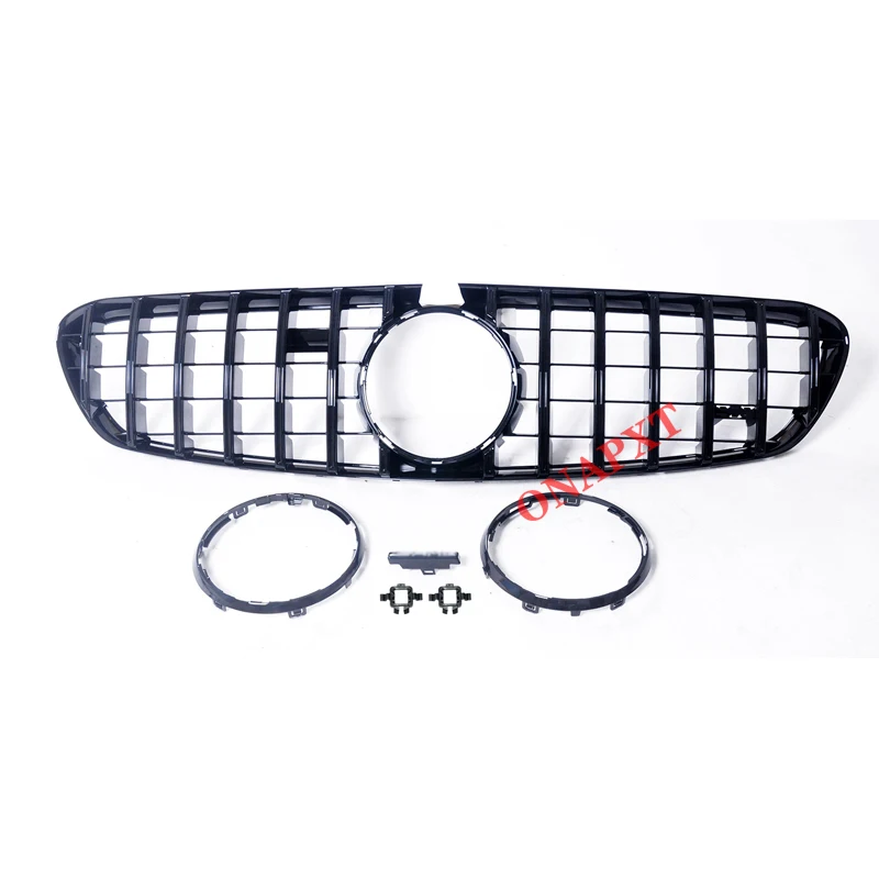 

Car styling Middle grille GT ABS plastic vertical bar front bumper grill For Mercedes-Benz S-Class S65 S63 AMG Coupe 2018-2021