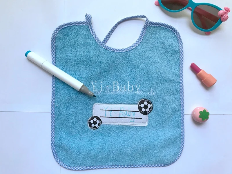 Free shipping DIY Baby bibs Signable Infant saliva towels Burp Cloths Baby waterproof YB20002 12PCS