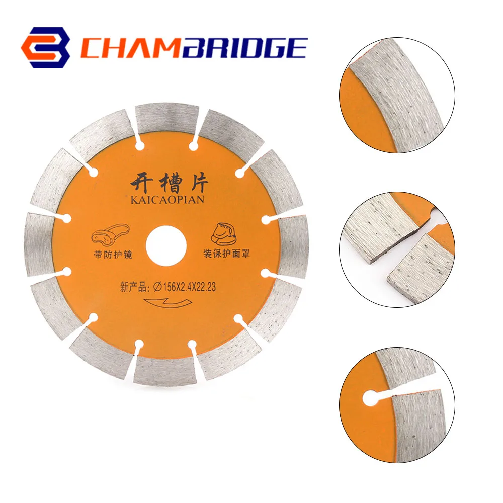 Lama per sega diamantata da 6 pollici lama per sega a disco diamantata a taglio a secco da 150mm lama per sega per pietra di marmo in mattoni ceramici in cemento tagliato