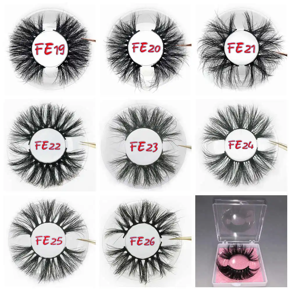 Mikiwi Free custom Logo 25mm lashes 30/50/100/200 Wholesale Glitter Paper Square case packaging Label Makeup Box Mink Lashes