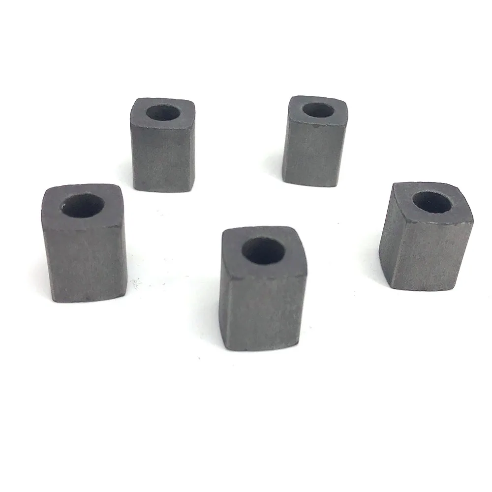 Tungsten Carbide Block Power Feed Contact W12*L12*H15*Hole6mm 5pcs for EDM Wire Cutting Machine