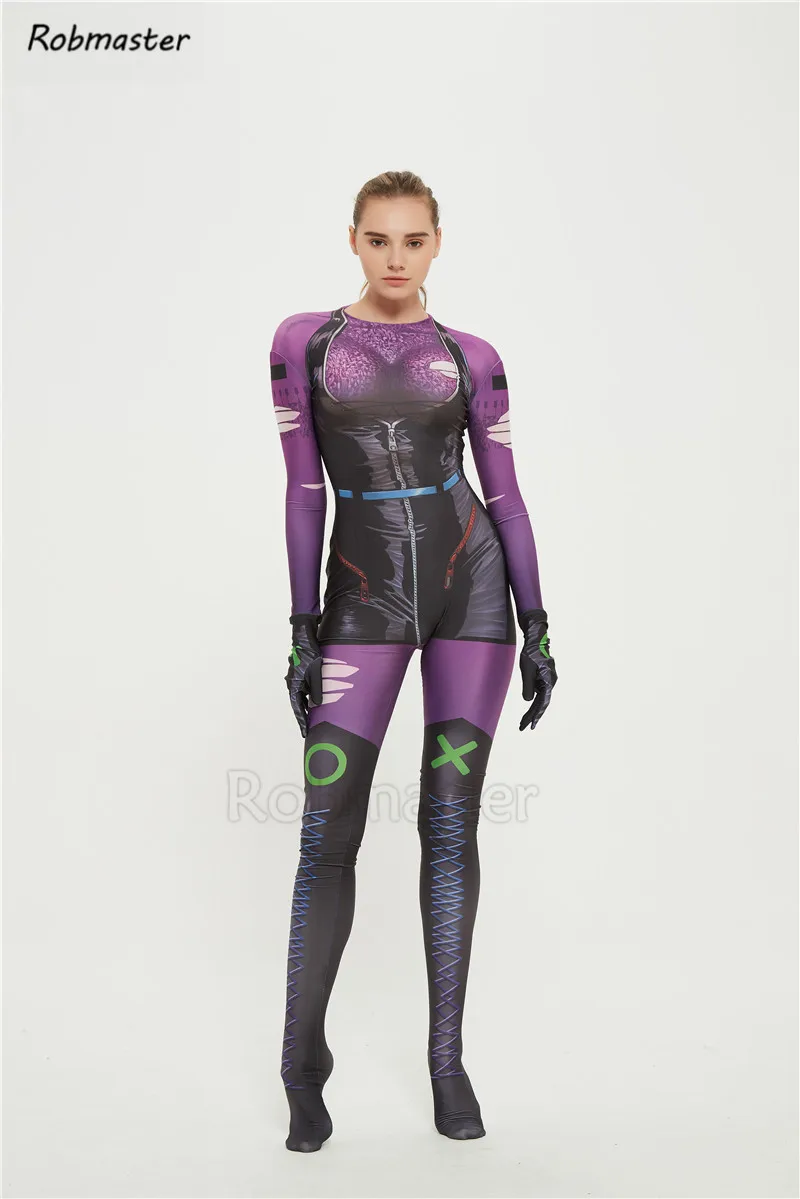 악당의 년: 지옥 Arisen 3 Punchline Cosplay Costume Zentai 조커의 새로운 여자 친구 Punchline 여자 Jumpsuit Bodysuit