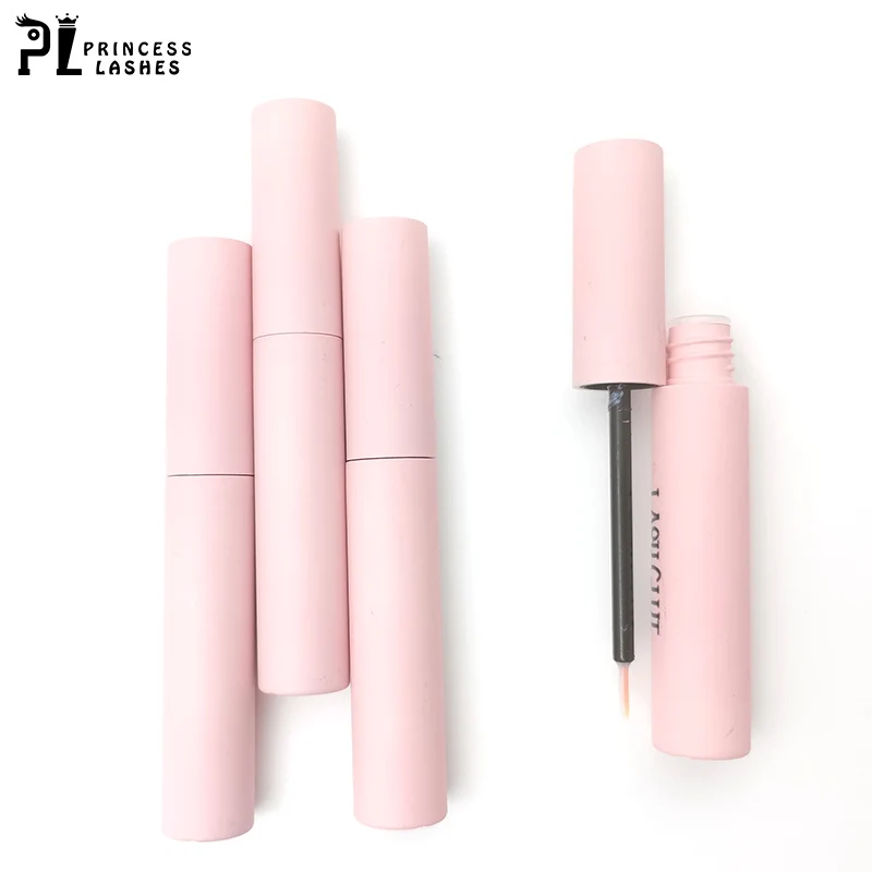 Wholesale Factory Price Custom Pink Bottle Eyelash Glue Latex Free Lash Adhesive Private Label Waterproof Lash Glue