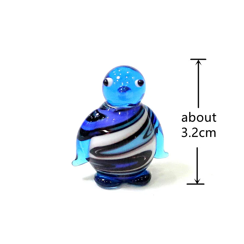 Murano Glass Marine Animal Mini Figurine Cute Turtle, Sea Lions, Ocean Fish, Whale, Penguin Ornaments Aquarium Decor Accessories