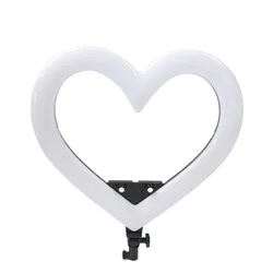 19 Inches RGB LED Ring Light Heart Shaped Light 110~240V For Smartphone For Live Streaming USB charging