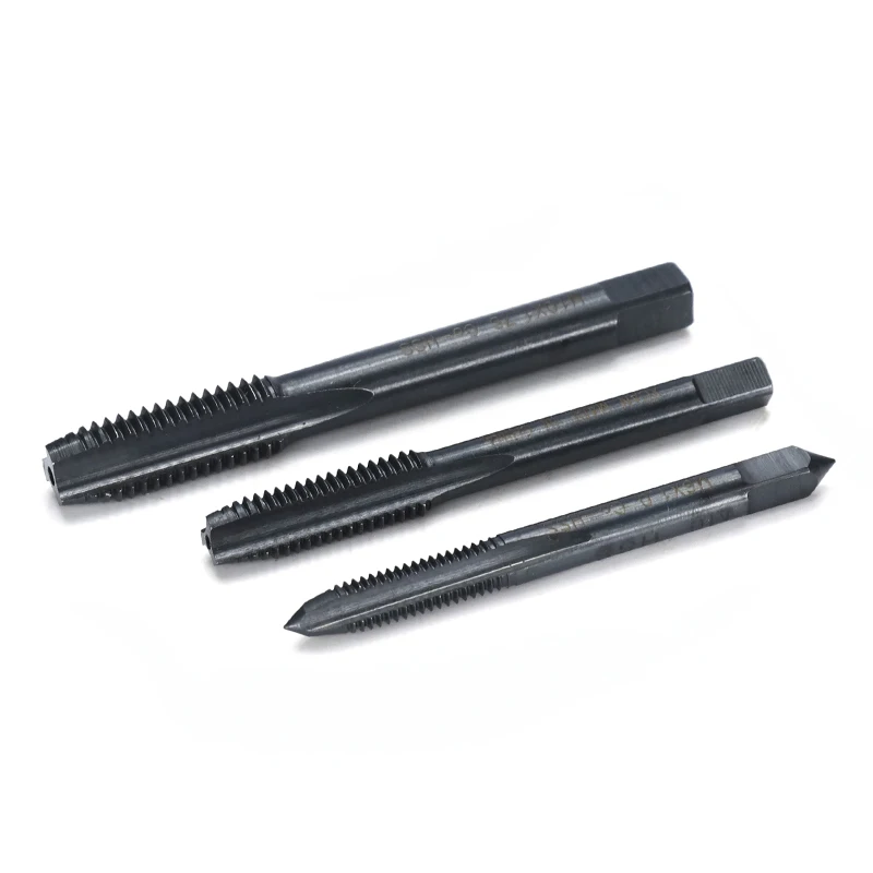 XCAN Thread Tap Set 6pcs M3 M4 M5 M6 M8 M10 Nitride Coated Spiral/Straight Metric Screw Thread Tap Threading Tools Tap Drill Bit