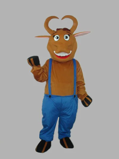 Professionele Grote Tanden Bull Jongen Mascotte Kostuum Adult Birthday Party Fancy Dress Halloween Cosplay Outfits Kleding Xmas