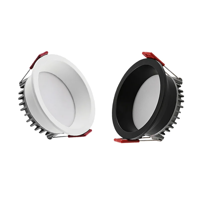 regulavel anti brilho recessed led downlights7w 9w 12w 15w luzes do ponto de teto ac85 ac85 265v lampadas de fundo iluminacao interior 01