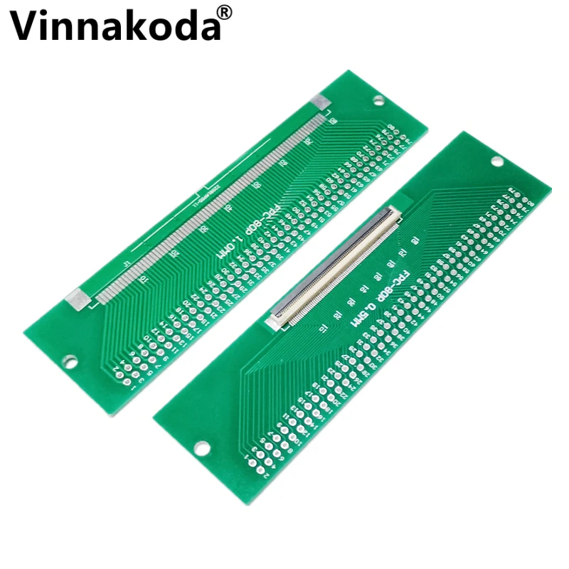 1Pcs Ffc/Fpc Adapter Board 0.5Mm-80P Naar 2.54Mm Gelast 0.5Mm-80P Flip-Top Connector