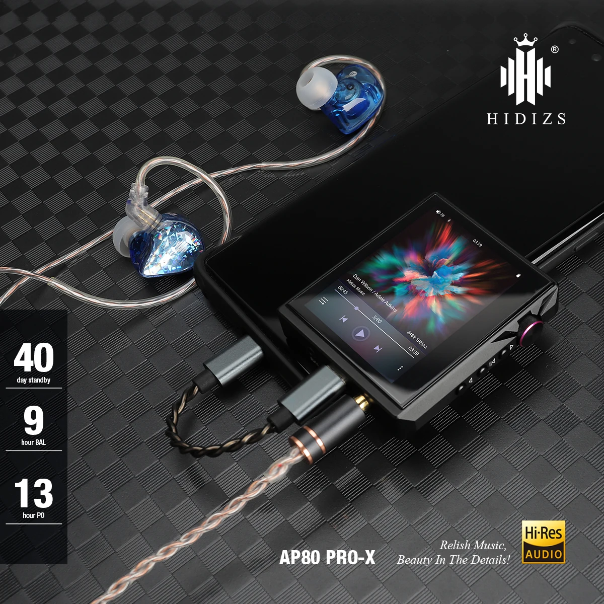 Imagem -05 - Hidizs Ap80 Pro x Mp3 Player Mqa Música Portátil Equilibrado sem Perdas Leitor Bluetooth Flac Ldac Usb Dac Dsd64 128 Dap