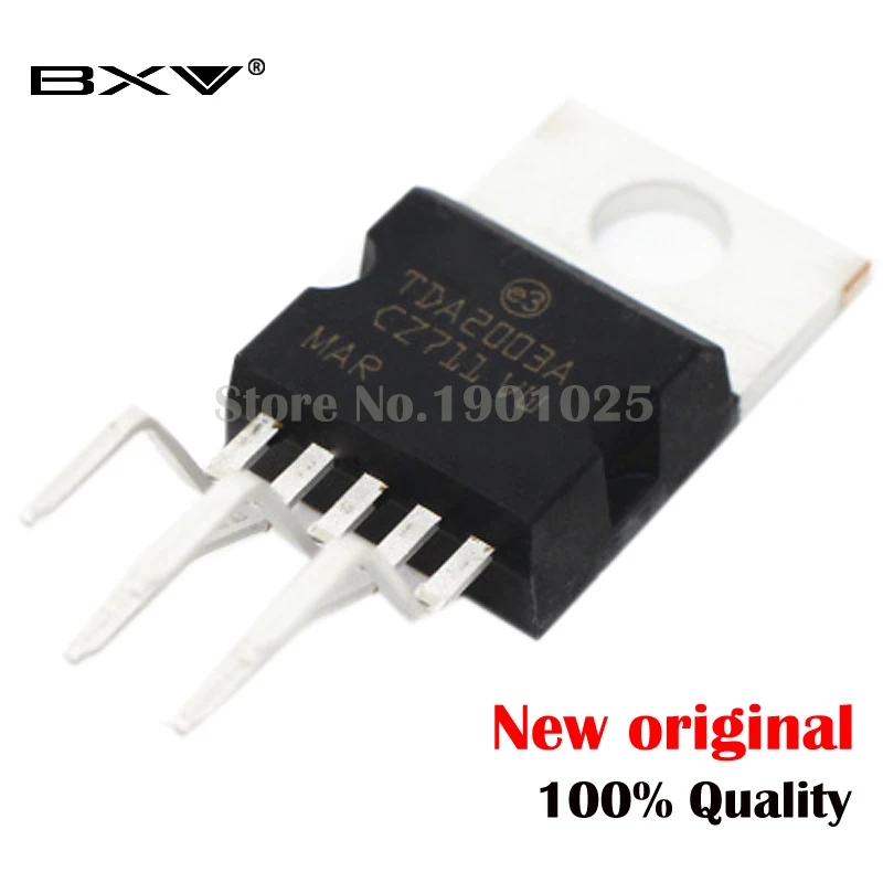 10PCS TDA2003 TDA2003A TO-220 Amplifier Chip Single Supply 12V 10W  Amplifier Chip New Original In Stock