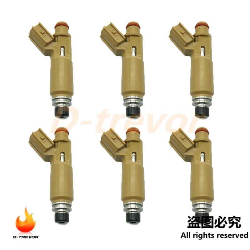 Set of 6 Fuel Injectors 23250-22020 23209-22020 For Toyota Corolla Avensis Celica Rav4 1.8LTR