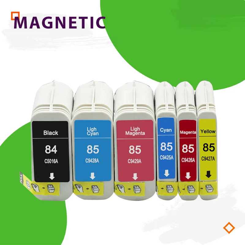 Magnetic Compatible Ink Cartridges for HP84 85 for HP C5016A C5017A C5018A 130 130gp 130nr 30 30gp 30n 90 90gp 90r C9425A