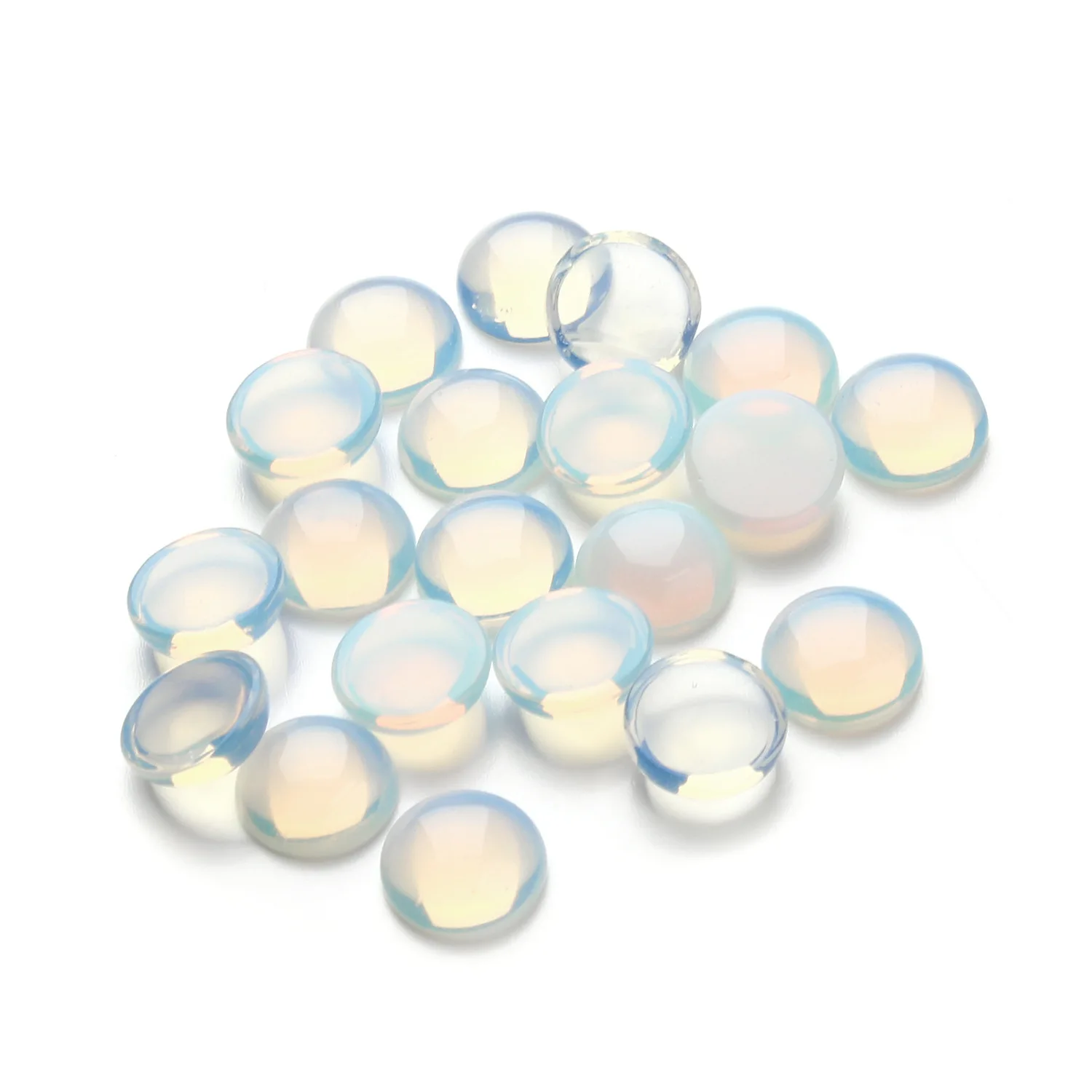 20Pcs/Pack Fashion Opal Cabochons  Natural Semi-precious  Cabochons Size 4-18mm DIY Beads For Making Rings Wholesale Lots Bulk