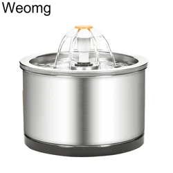 2.5L Automatic Cat Water Fountain Dog Water Dispenser Stainless Steel USB Drinker Pet Drinking Feeder Bowl