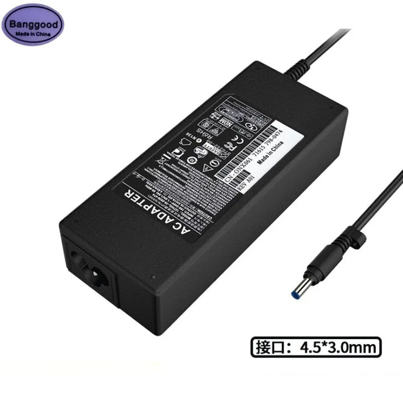 19.5V 4.62A 4.5x3.0mm 90W Laptop AC Power Adapter Charger For HP Pavilion 14 15 PPP012C-S 710413-001 Envy 17 17-j106tx 15-e029TX