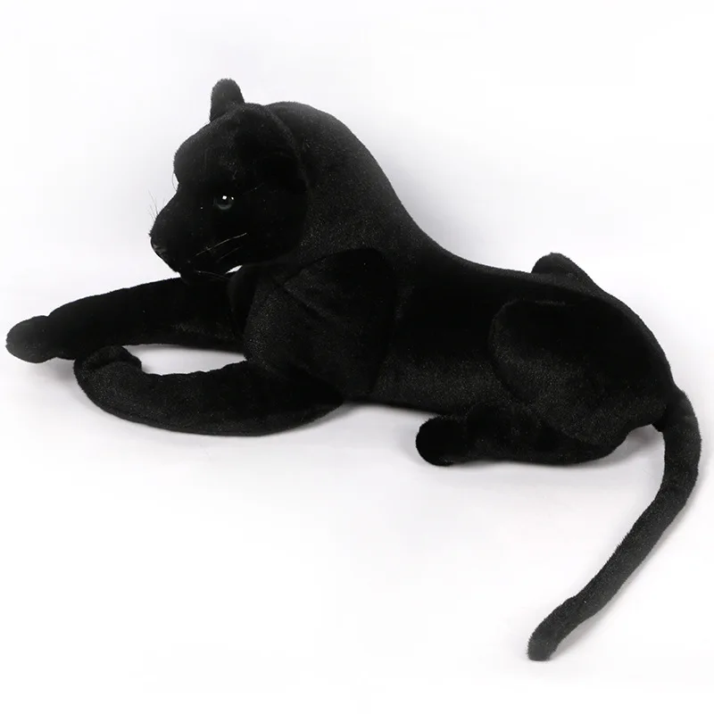 

New Big Size 58cm/80cm/133cm Real Life Black Leopard Stuffed Plush Toys Animal Doll Home Decor Accessories Gift Toys Juguetes